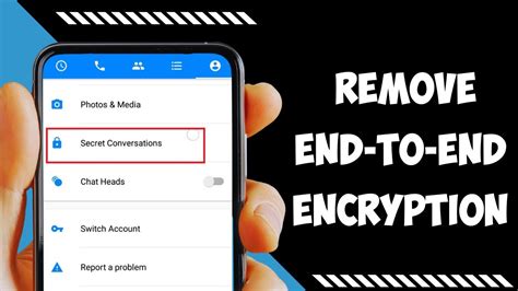 how to remove encrypted messages on facebook messenger