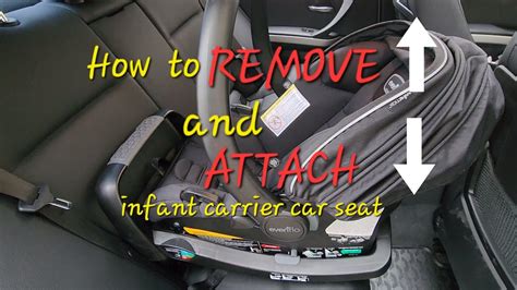 how to remove evenflo car seat from base