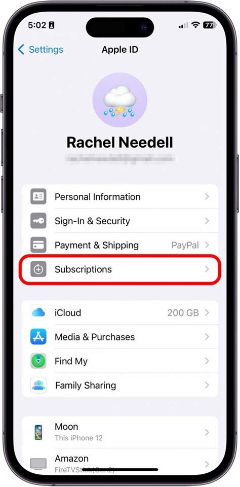 how to remove expired subscriptions from iphone settings