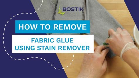 how to remove fabric glue from material