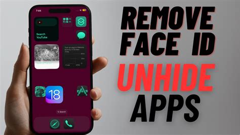 how to remove face id for hidden apps