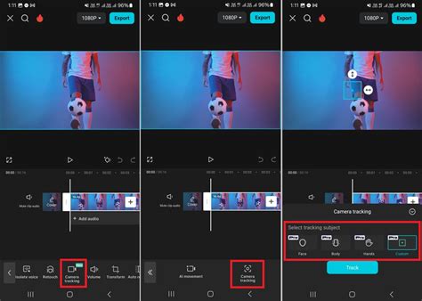 how to remove face tracking on capcut