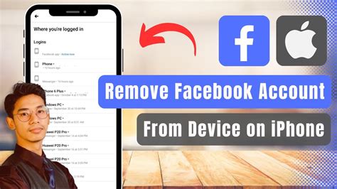 how to remove facebook account from device ios