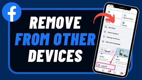 how to remove facebook account from other devices