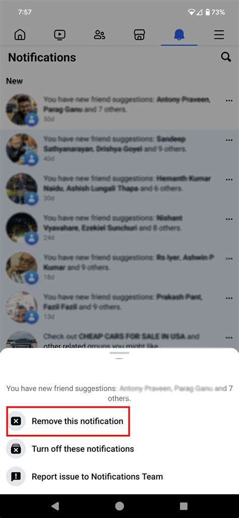 how to remove facebook browser notification