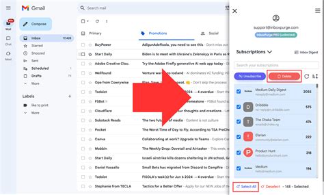 how to remove facebook email from gmail