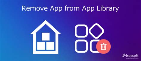 how to remove facebook from app library