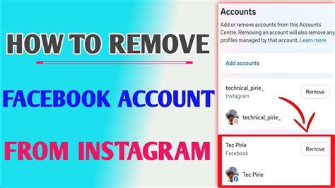 how to remove facebook from email