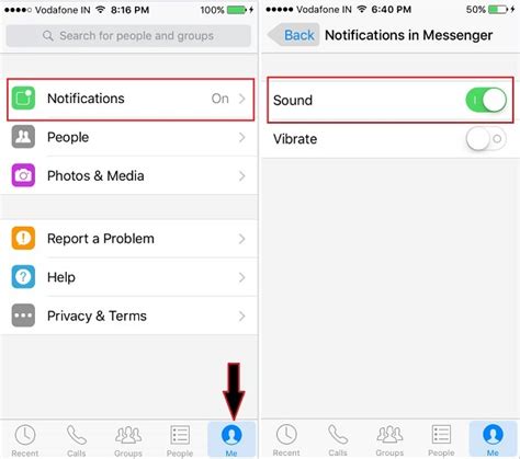 how to remove facebook messenger notification on iphone