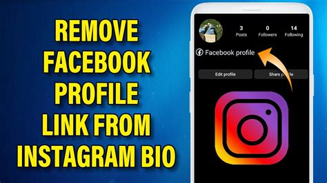 how to remove facebook profile from instagram page