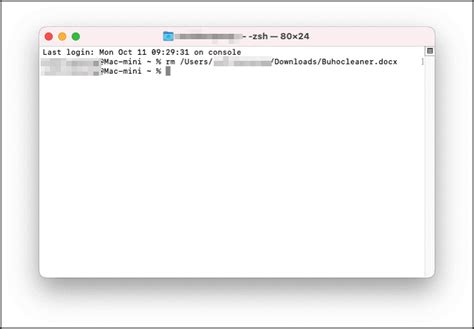 how to remove file from mac terminal