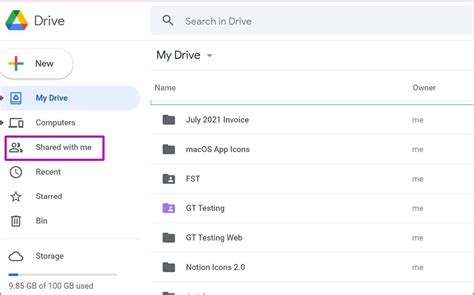 how to remove files from google drive shared with me