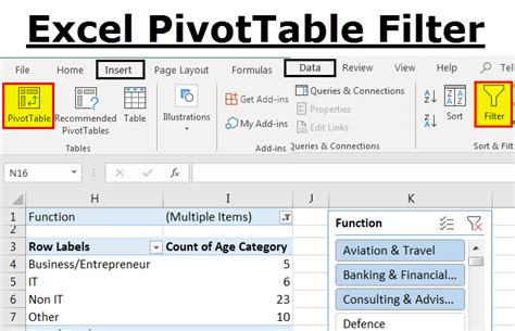 how to remove filter in excel pivot table