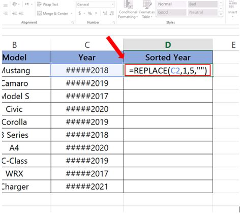 how to remove first 5 characters in excel formula