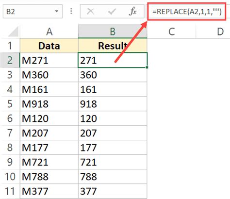 how to remove first few text in excel