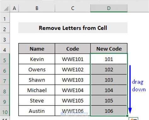 how to remove first letter in excel