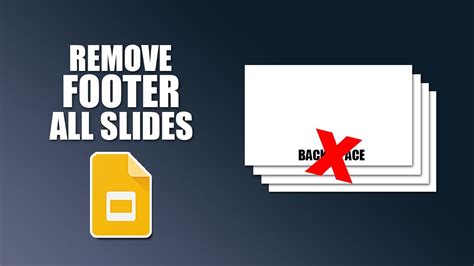how to remove footer from all slides