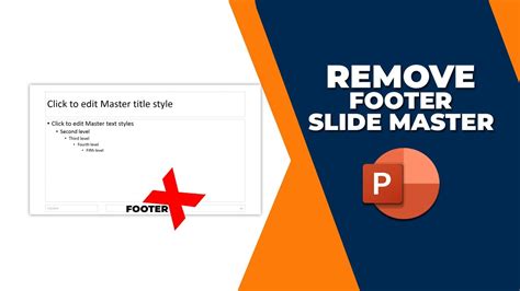 how to remove footer from slide master