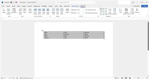 how to remove formatting in word table