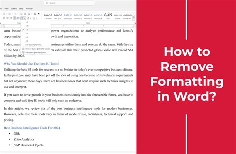 how to remove formatting in wordpad