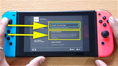 how to remove game data from switch