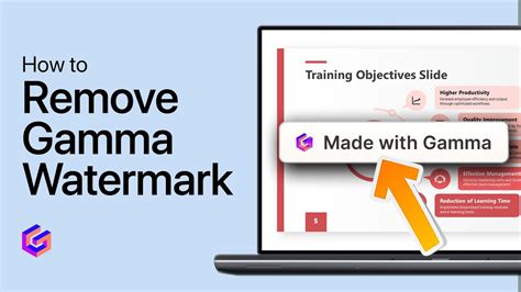 how to remove gamma watermark from ppt in powerpoint