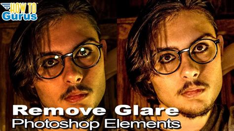 how to remove glare in photoshop elements
