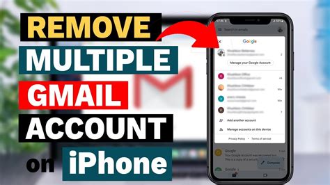 how to remove gmail account from iphone 16