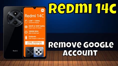 how to remove gmail account from redmi 14c