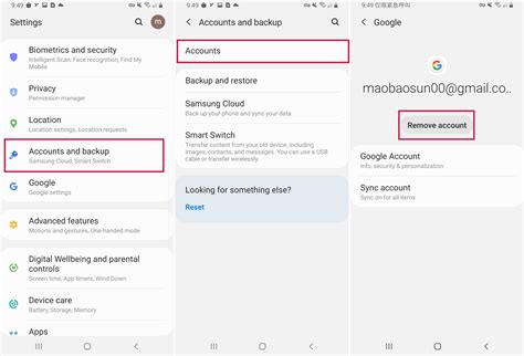 how to remove google account from android phone after factory reset