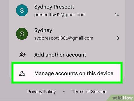 how to remove google account from gmail app iphone