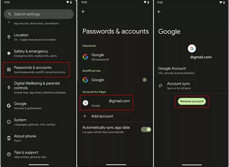 how to remove google account from mi android phone