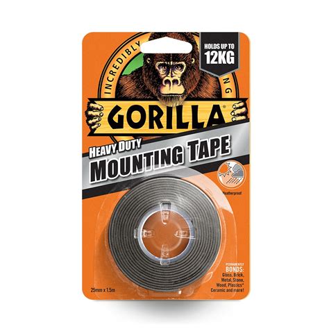 how to remove gorilla mounting tape from wall