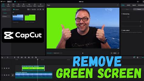 how to remove green background in capcut pc