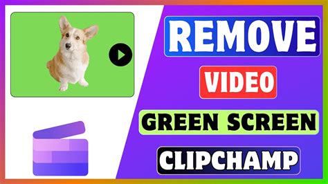 how to remove green background in clipchamp