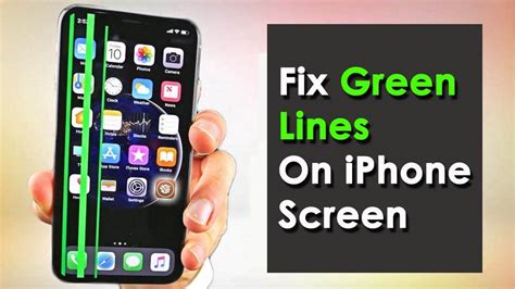 how to remove green line from iphone screen