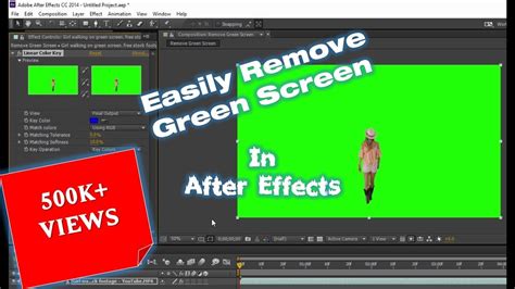 how to remove green screen in after effects