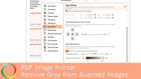 how to remove grey background from scanned document pdf