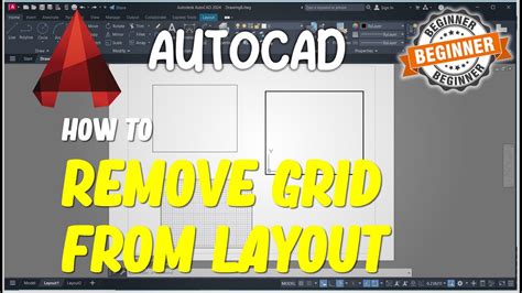 how to remove grid in autocad