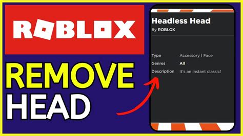 how to remove head in roblox for free