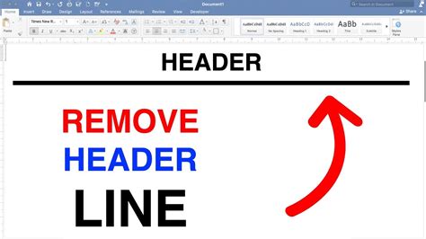 how to remove header