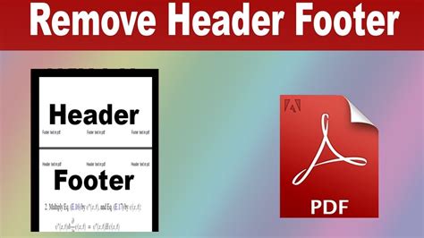 how to remove header and footer in adobe acrobat pro