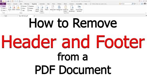 how to remove header and footer in foxit pdf editor