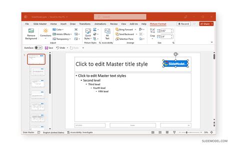 how to remove header logo in ppt
