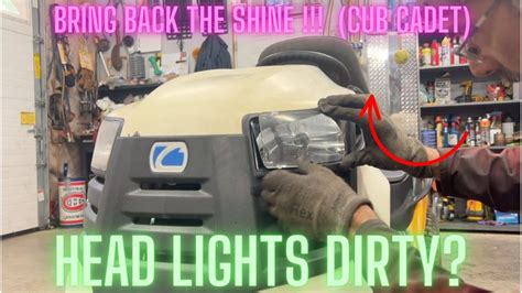 how to remove headlight lens on cub cadet