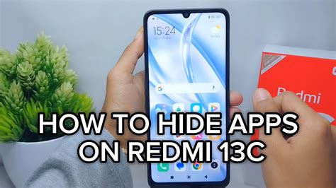 how to remove hidden apps in redmi 13c