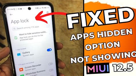 how to remove hidden apps in redmi note 9