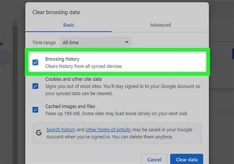 how to remove history from google chrome recently closed tabs
