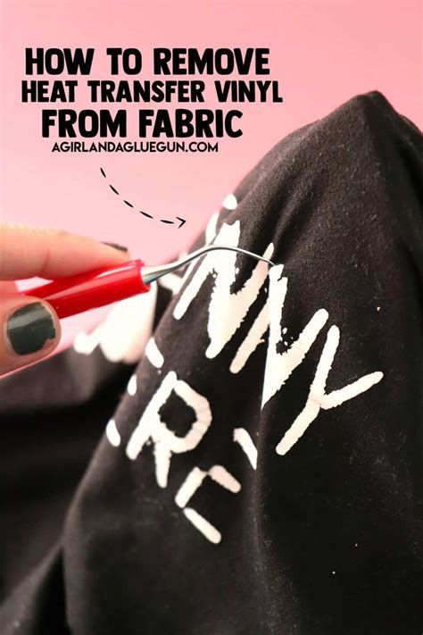 how to remove htv from fabric