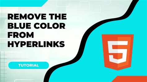 how to remove hyperlink blue in html